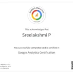 Google Analytics Certified by digital marketing strategist in kannur